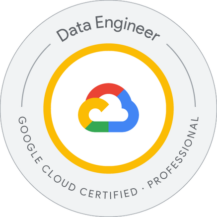 Google Cloud Certified Professional Data Engineer badge